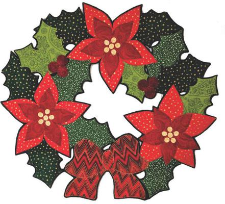 Lacy Poinsettia Wreath